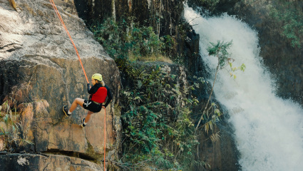 Abseiling picture